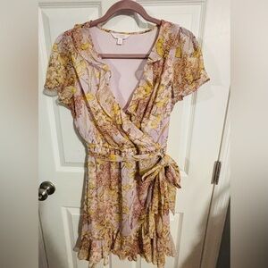 🌸🌼LC Lauren Conrad Floral Dress with Yellow Accents Size medium